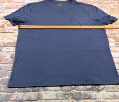 J Crew Vintage Jersey Relaxed Crew Neck Cotton Pocket T-Shirt Mens Large Blue