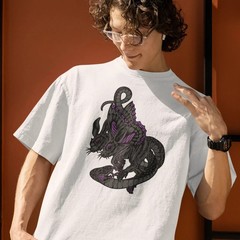Men’s Oversized Round Neck Streetwear T-Shirt Soft Cotton Casual Wear Comfort