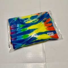 Liquid Blue Tie Dye T-Shirt Mens XL Multi Color Spiral Psychedelic Cotton Tee