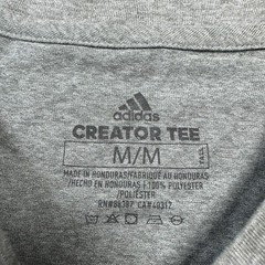 NC STATE T Shirt Mens Medium Short Sleeve Gray Adidas Creator Tee