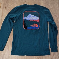 The North Face Mens LS Parks Tee Shaded Spruce Size Med