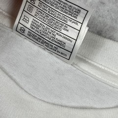 Nike T-Shirt Mens XXL White Blue Swoosh Vintage 90s Made in USA Streetwear Tee