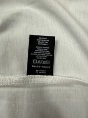 Cuts Clothing Short Sleeve V Neck Curve-Hem T-Shirt Mens Medium White Pyca Pro