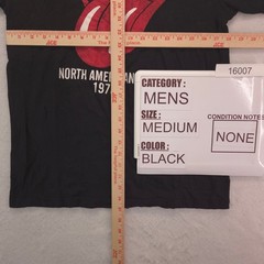 The Rolling Stones North American Tour 1975 Band Shirt Mens Size M Black 16007