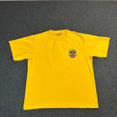 Imperial Cerveza De Costa Rica Yellow Graphic Yellow T Shirt Size Medium
