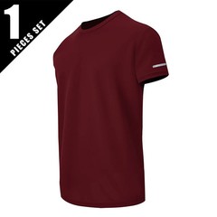 1/2Pcs Men’s Summer Solid Color Mix And Match Short-sleeved Young Men’s Loose