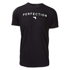 Glock AA7512 Men’s Perfection Pistol Logo Tee Short Sleeve T-Shirt, Black