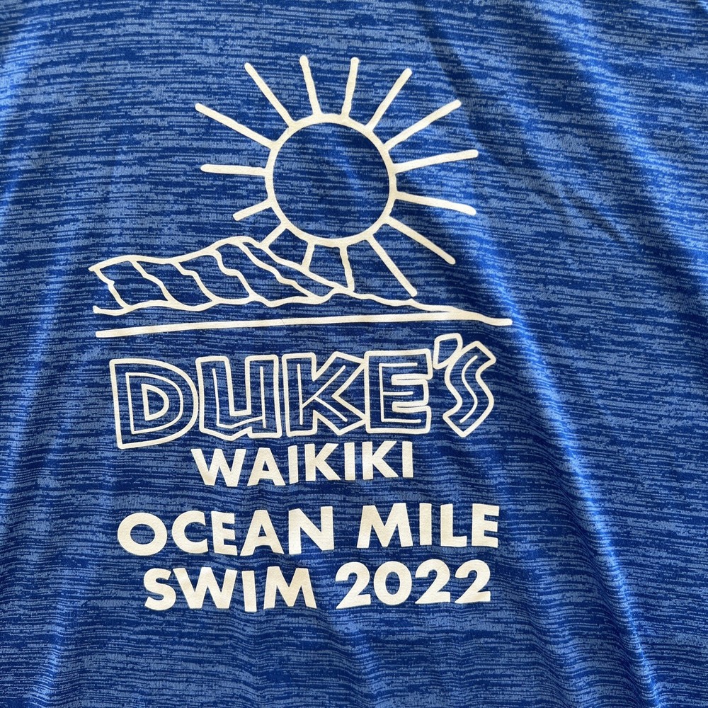 Duke’s Waikiki Surf Shirt Adult S Rash Guard Ocean Mile Swim 2002 OCC 1094