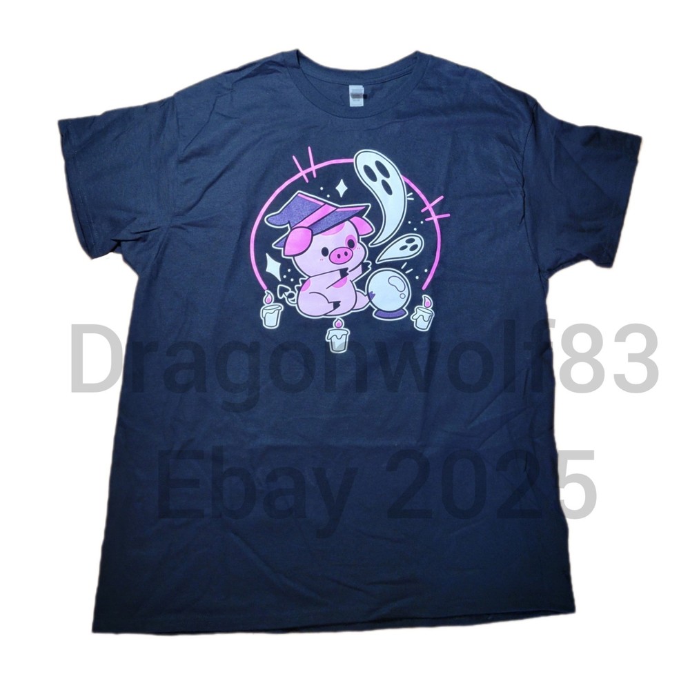 Hazbin Hotel Halloween Witch Fat Nuggets XL Black Shirt Defects Vivziepop