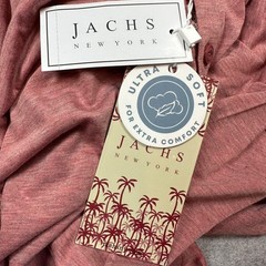 Jachs Short Sleeve Henley Shirt Washed Red Signature Soft Touch Men’s 3XL NWT