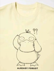 Uniqlo Pokemon Psyduck UT T-shirts Tee Yellow Black Japan Release Extra Large XL