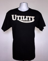Utility Board Supply Skateboard t shirt Mens medium Black cotton
