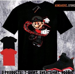 Tee Shirt Matching AJ 6 Infrared Salesman 2026 Match Sneaker Sneakerhead Mario