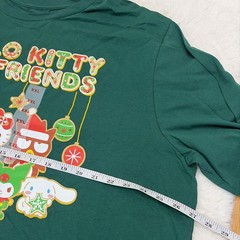 Hello Kitty Men’s NWT Tall Xxl Green Holiday Tee