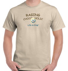 Life is Crap Chocoholic Funny Novelty Gift Womens Graphic Crewneck T Shirt Tee