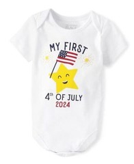 unisex-baby and Newborn All Holidays Preemie My First Fourth of July 2024