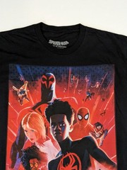 Marvel Spider Man Across the Spider Verse Graphic T shirt Streetwear Y2K Large