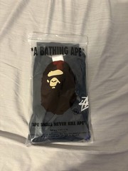 A Bathing Ape BAPE x Stussy Black Graphic Logo Crew Neck Tee Men’s M