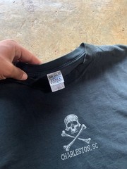 vintage Faded Pirates skull Charleston,sc Band tee
