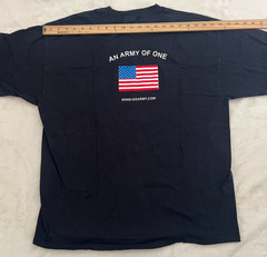 US Army T Shirt Mens XL Black Hanes Beefy-T An Army Of One Military Graphic Tee
