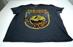 Pac-Man Graphic T-Shirt Men’s 2XL/2EG Charcoal Short Sleeve Crew Neck T0459