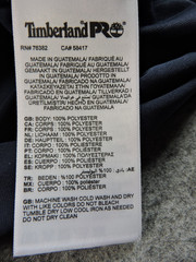Timberland Pro Mens Medium Wicking Long Sleeve Athletic Fit Navy Blue T Shirt