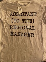 Ripple Junction The Office Assistant to the Regional Manager Shirt Medium Sliver