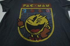 Pac-Man Graphic T-Shirt Men’s 2XL/2EG Charcoal Short Sleeve Crew Neck T0459