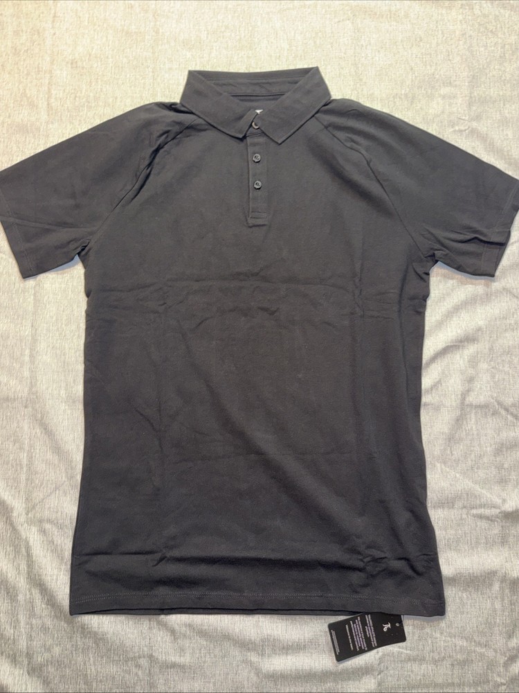 Athletic Fit Essential Polo Shirt In Black-XL -Brand- Tailored Athlete