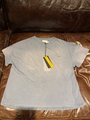 Rhude Men’s Reverse Tee Small Sundry Steele Blue New Boxy Fit $285