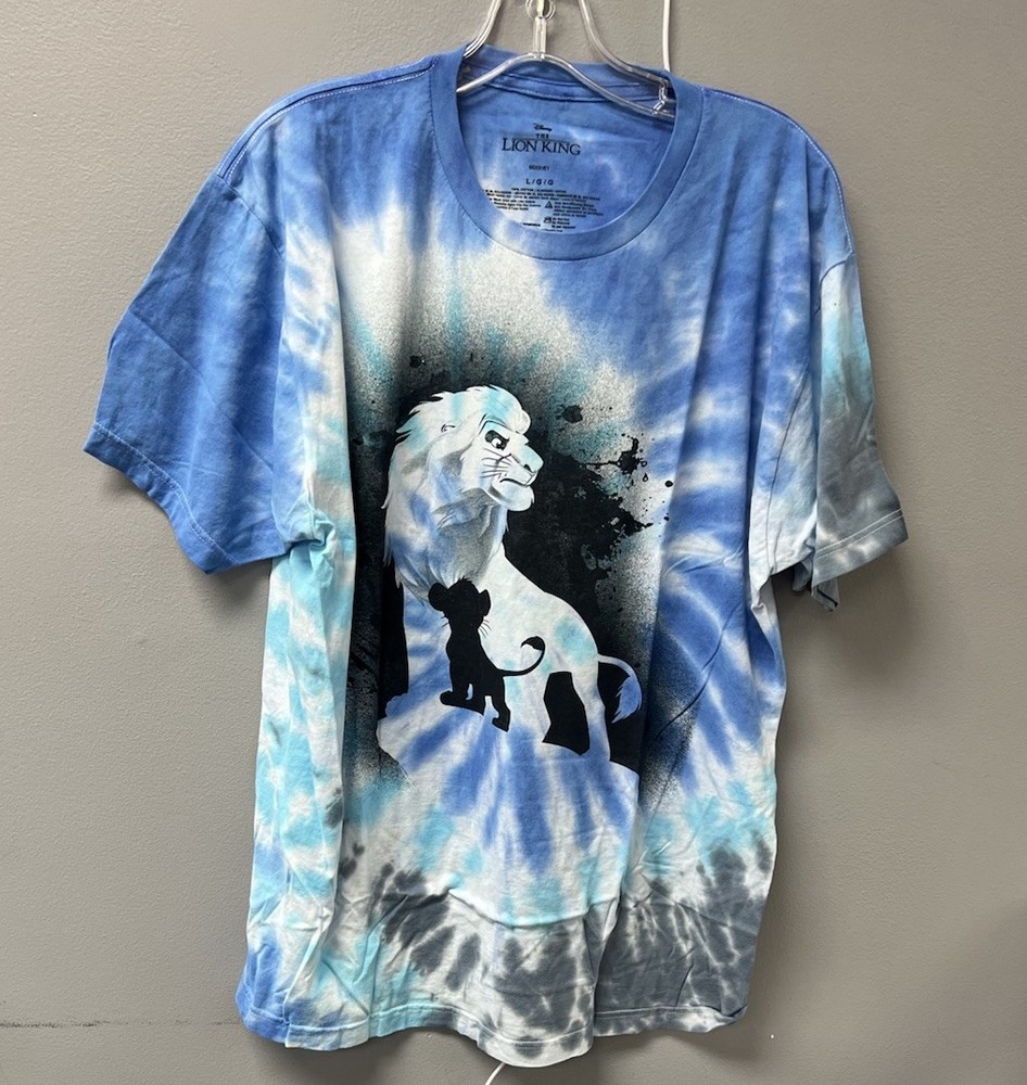 Disney The Lion King Simba Future King Tie-Dye T-Shirt Size Large