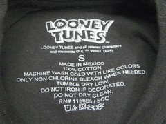Looney Tunes Marvin The Martian Black Green T Shirt Size Small