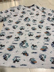 Free Planet Shirt Mens XL Surfer Graphic All Over Print Organic Cotton Beach
