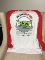 star wars galaxy greetings chritmas tee XL XG