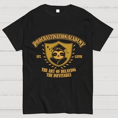 Procrastination Academy Unisex T-Shirt Size S-4XL