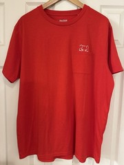 AsicsTiger Red Pocket T-Shirt Graphic Tiger Logo, Running Sports Casual 2XL NWOT
