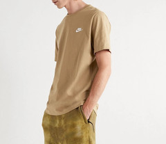 NWT Men’s Big & Tall NIKE Crew Neck Sportswear Training T-Shirt TAN