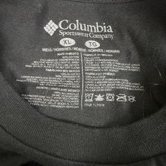 Columbia Mens XL Black T Shirt Greater Outdoor Gear Tested Tough Since 1938