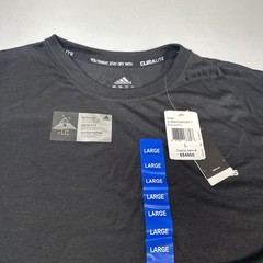 Adidas ClimaLite Mens Black Short Sleeve Athletic T Shirt Size Large New Comfort