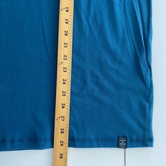 Lucky Brand Sueded Jersey T Shirt Size Large Teal Blue Long Sleeve