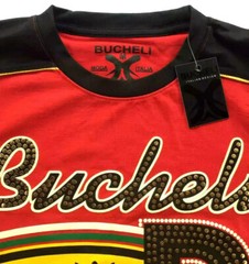 Men’s Bucheli T Shirt,Italian Style,Cotton Slim Fit,Stretch S XL….A26.A
