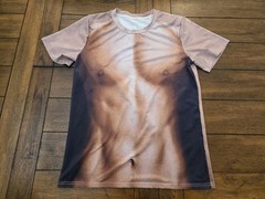 Men’s Muscle Print T-Shirt small. Funny Shirt. Halloween Shirt