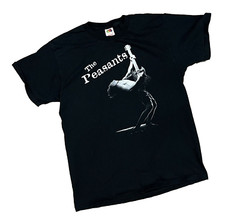 The Peasants T Shirt Vintage Black Large Indie Rock Boston Band Tee