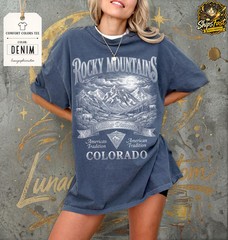 Rocky Mountains Colorado Nature Hiking Adventure Graphic Scenic Unisex Comfort