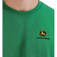 NWT John Deere Mens Green Short Sleeve Embroidered Logo Graphic T-Shirt XL