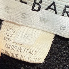 Jhane Barnes Textured Open Knit Shirt Mens Medium ? Black Breathable Italy
