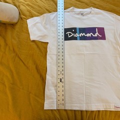Diamond Supply Co Mens White Graphic Logo T-Shirt Size M Made in USA Streetwear