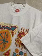 NOS Vtg 90s Nike International T-Shirt Southwest Cactus Flower Print 22×29 MINT