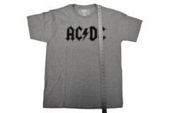 AC/DC Mens AC/DC Gray Classic Logo Shirt Large New In Package