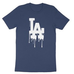 LA Drip, California, Los Angeles Red, Blue, Graphic Design Hip Hop Men’s T-Shirt